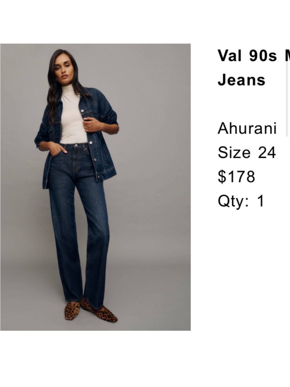 Reformation Val Dark Indigo Straight Jeans